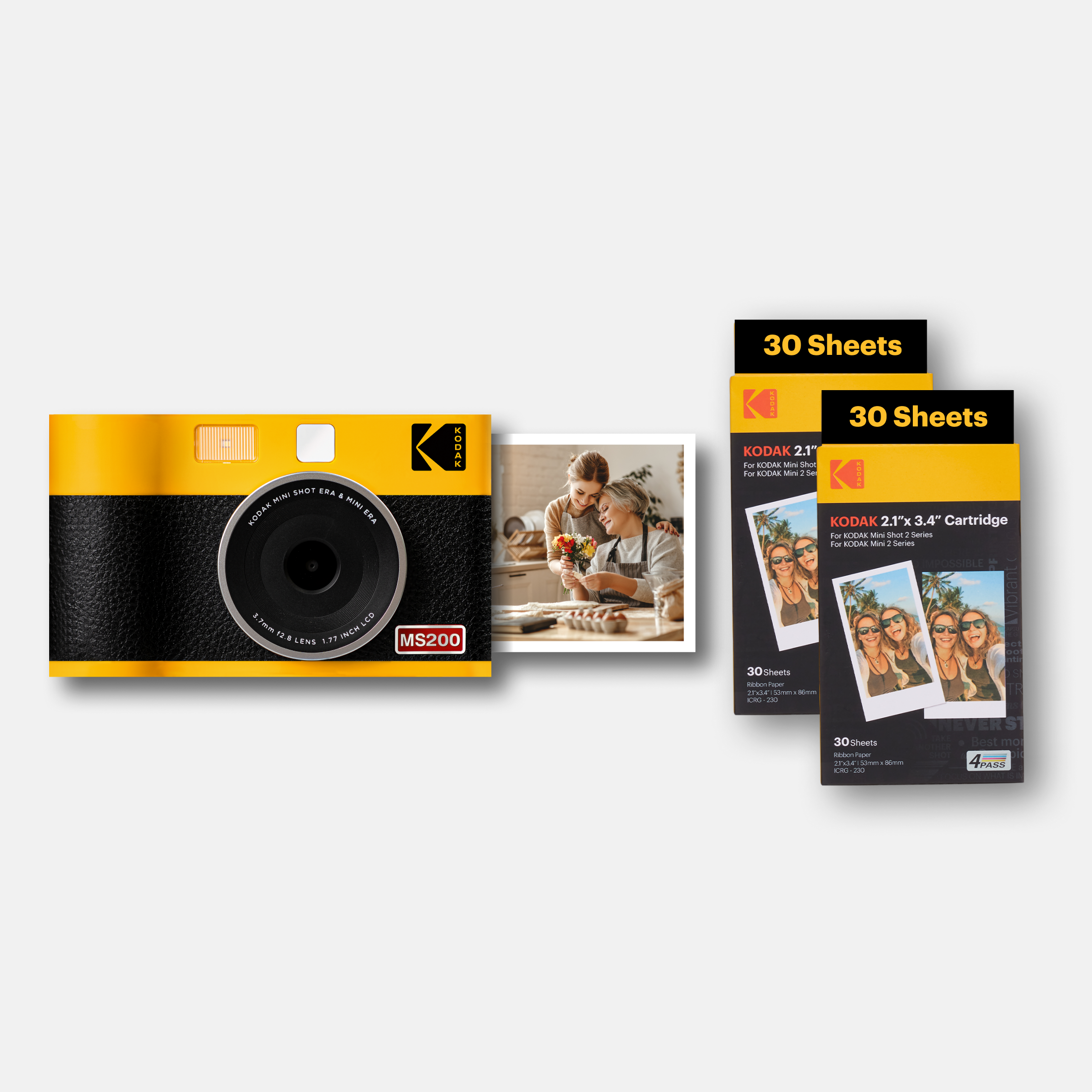 KODAK Mini Shot 2 Era MS200 Bundle